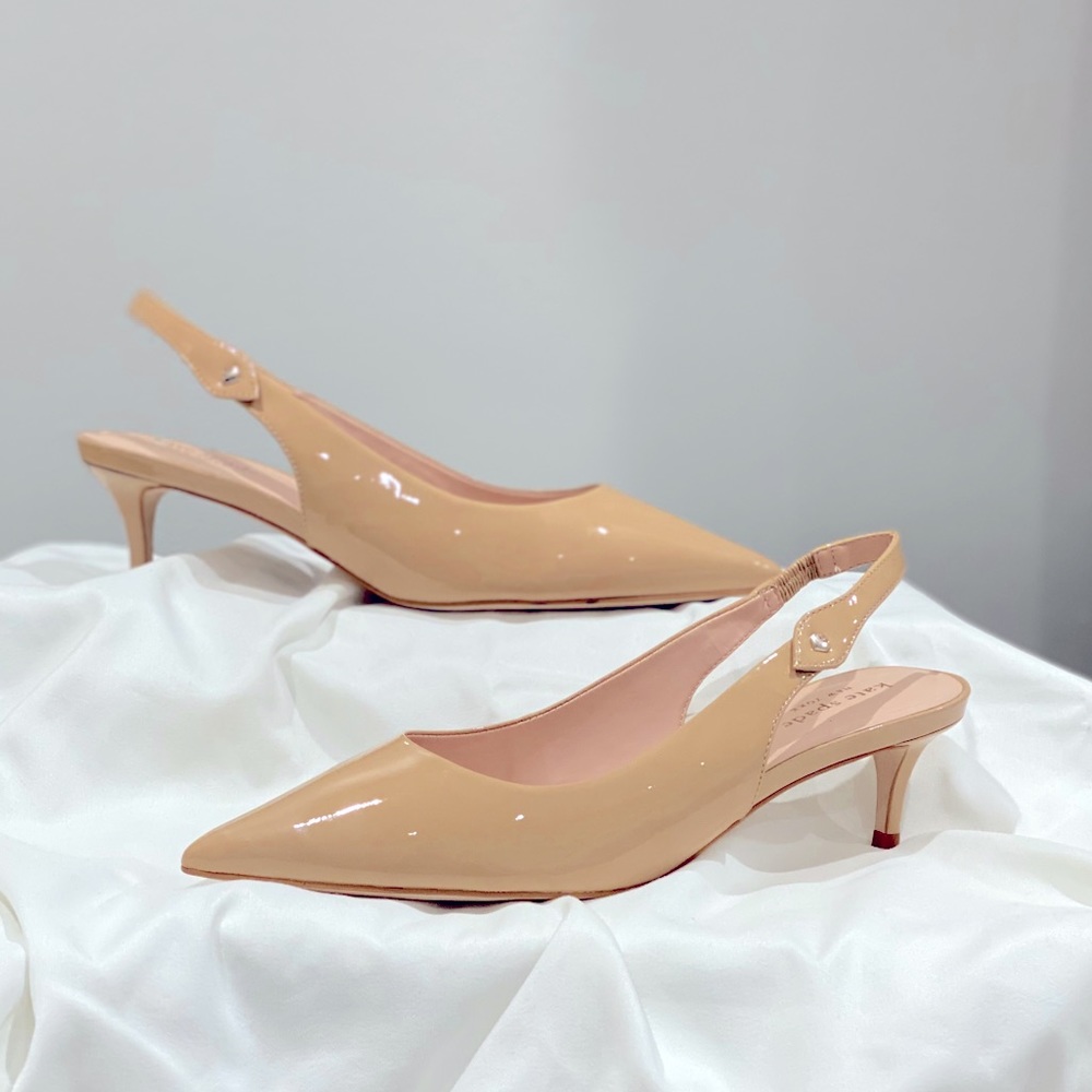 Kate spade ♠️ Shiloh nude sling back pumps